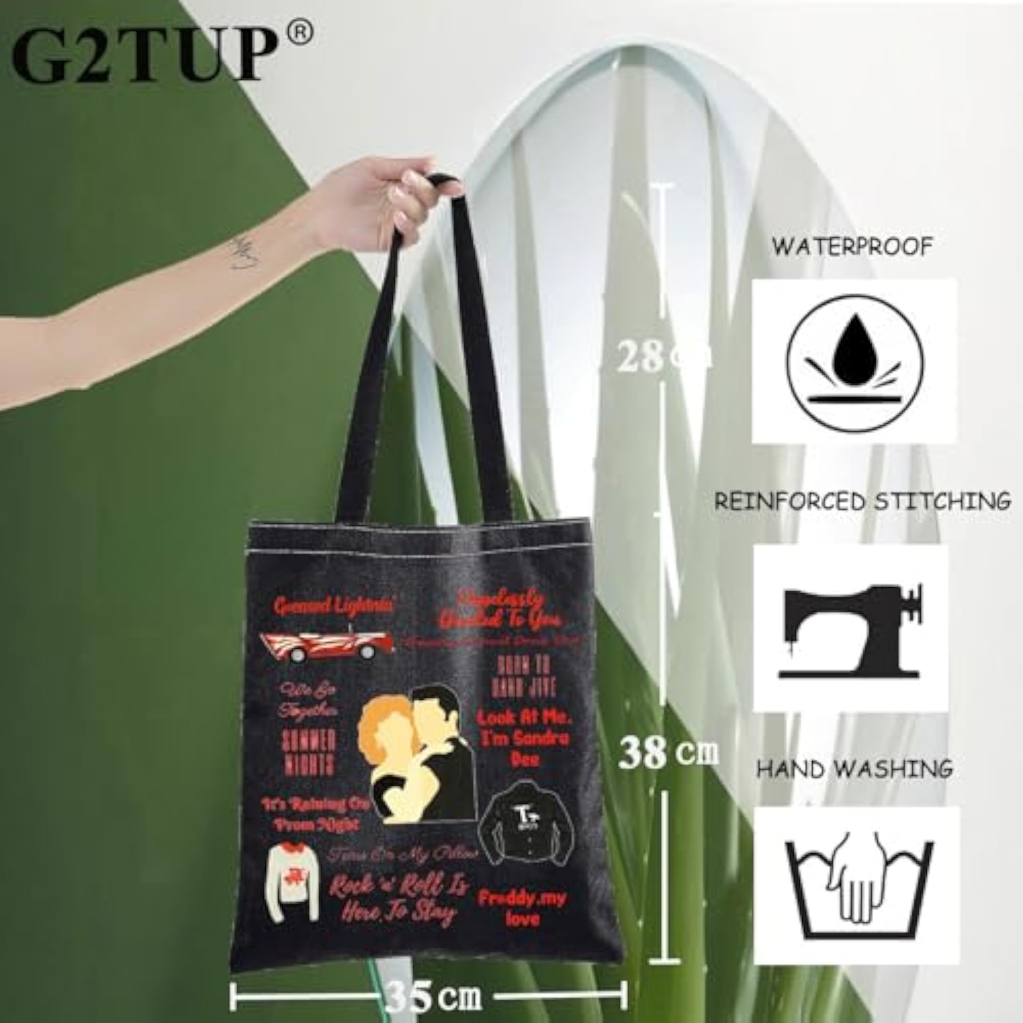 Grease Broadway Musical Makeup Bag, Danny & Sandy Gift